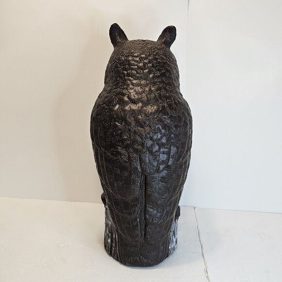 Vtg Owl Decoy Scarecrow Blow Mold Dalen Outdoor Garden Decor 16in USA Made 1990 - Picture 10 of 12